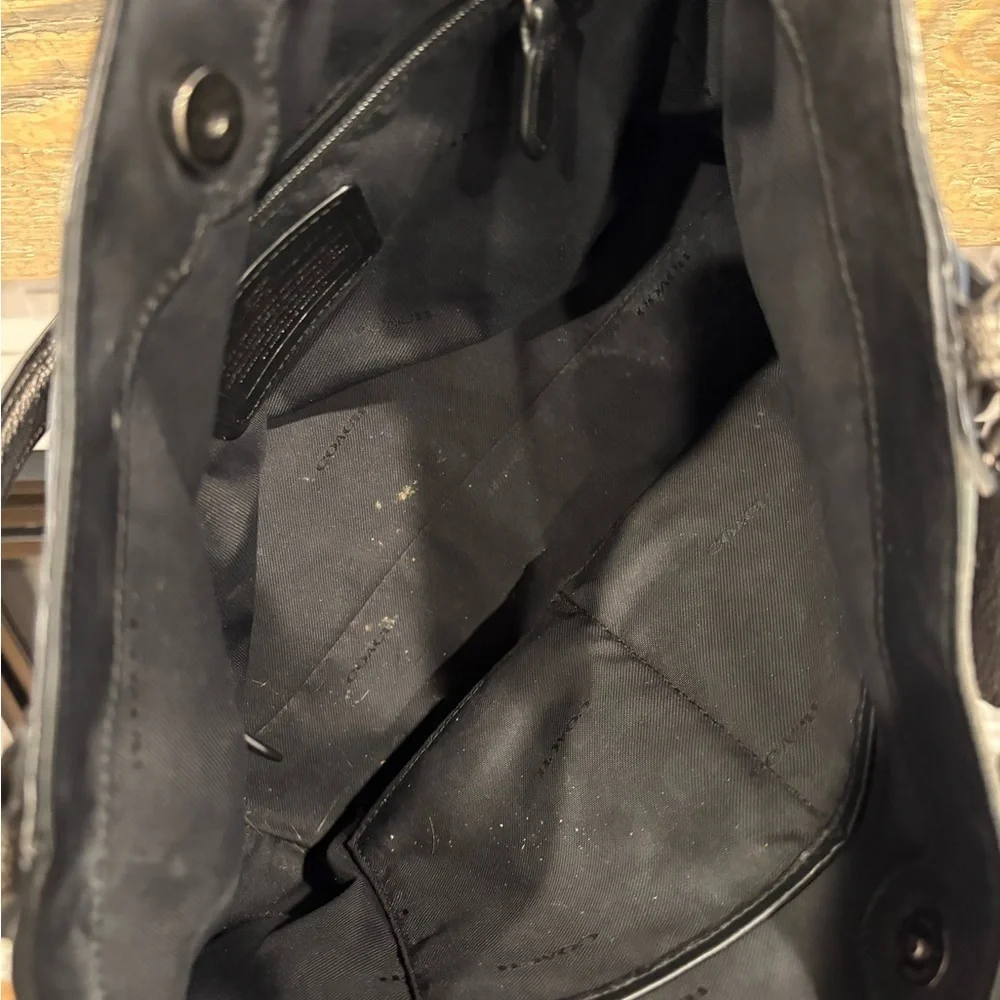 Coach Edie Gunmetal Purse